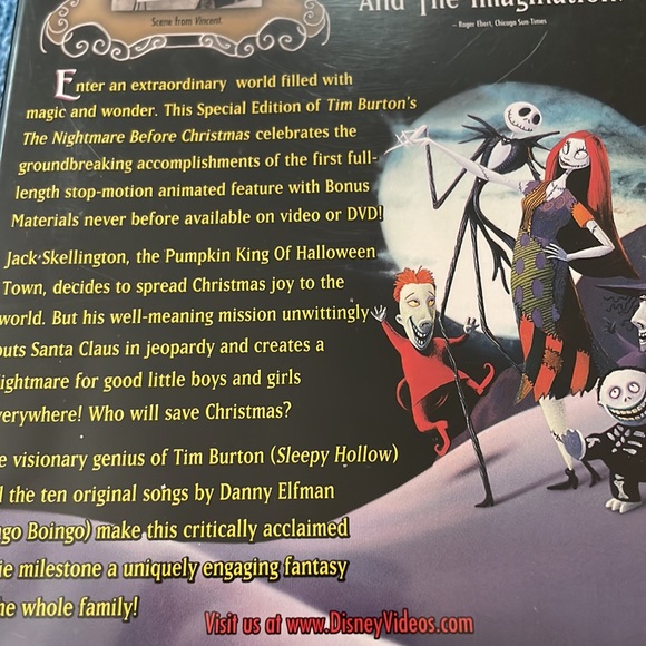 The Nightmare Before Christmas special edition VHS - Picture 4 of 5